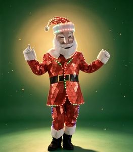 Traje de Papá Noel con Espejos y Luces LED para Discoteca, Disfraz de Mascota para Navidad, Desfiles, Fiestas, Eventos, Baile Flamenco - Product Image 2