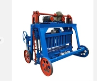 Afrique Vente à chaud Grande machine manuelle mobile de maçonnerie en briques creuses Ligne de production de briques en béton à bas prix des fabricants