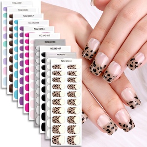 Tiras <span class=keywords><strong>de</strong></span> Esmalte <span class=keywords><strong>de</strong></span> Uñas <span class=keywords><strong>de</strong></span> Gel UV 3D Zhengxiang, 20 Dedos, Semi-Curadas, Semi-Transparentes, Francesas, Fototerapia, Hechas <span class=keywords><strong>de</strong></span> Plástico - Product Image 3