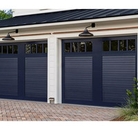 Porte de garage sectionnelle commerciale sur mesure robuste, porte de garage industrielle à levage vertical avec rail supérieur