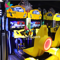 Parc coloré 32 pouces écran simulateur Outrun course jeux d'arcade Machine à pièces de monnaie Machine voiture jeu de course