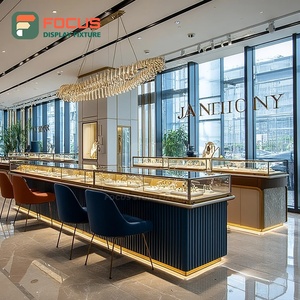 Sistema de Exhibición de Joyería para Tiendas Minoristas Modernas, Vitrina de Mostrador para Centro Comercial con Acabado Laminado - Product Image 1