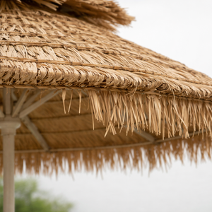 Parasol d'extérieur professionnel à mât central inclinable à bouton-poussoir, style méditerranéen, avec parasol de plage, en promotion - Product Image 3