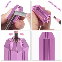 Fournitures de tatouage HadiyahBeauty 4 en 1 taille-crayon à sourcils Microblading en plastique plat taille-crayon à sourcils maquillage permanent