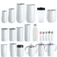 Gobelet isotherme droit en acier inoxydable à double paroi de 12 oz, blanc, pour enfants, avec bec verseur, personnalisable par sublimation
