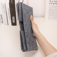 Boîte de rangement pliable en feutre de fibres synthétiques, panier de rangement portable, organisateur de bureau, bac de rangement pour articles divers et jouets, pour l'exportation