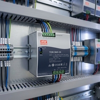 Alimentation Meanwell TDR-960-48 960W 48V 20A à sortie unique sur rail DIN, alimentation à découpage à haute tension d'entrée, en stock