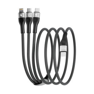 Offre Spéciale Mezone 3 en 1 (Type C à C + C + L) Câble de données de charge et de synchronisation Câble d'alimentation en gros pour Iphone /Android Charge rapide - Product Image 1