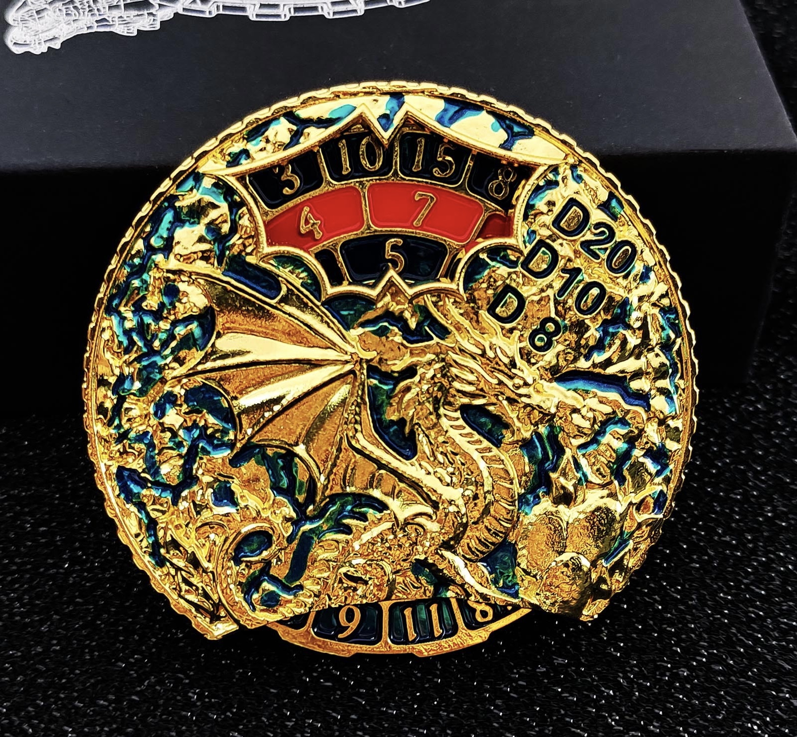 Dragon or avec boîte