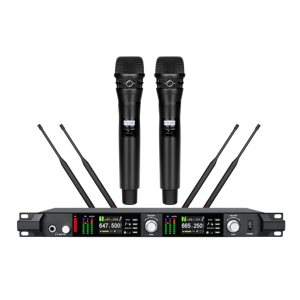 Precio al por mayor: Sistema de micrófono inalámbrico UHF de doble canal EIF ADX800, de mano y de solapa, multiestilo para karaoke, servicios OEM - Product Image 1