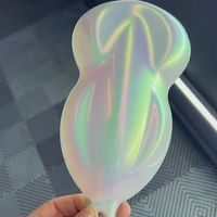 Polvo de pigmento de pintura automotriz camaleón supercambiante blanco opalescente Aurora arcoíris iridiscente a granel