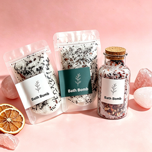 Sel de Bain Cristallin pour les Pieds à la Lavande, aux Huiles Essentielles et aux Minéraux de la Mer Morte et de l'Himalaya, Marque Privée - Product Image 1
