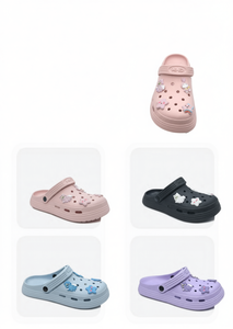 Sandali Zoccoli per Bambini con Spille Animate, Taglia 20, Estivi per Ragazze, Suola in EVA, Punta Chiusa, Slip-On, Cartoni Animati - Product Image 1
