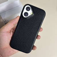 Coque arrière de téléphone portable en vrac personnalisée en cuir en gros pour Iphone 17 air