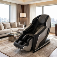 Silla de Masaje Comercial de Nivel Básico con Rodillos Inteligentes 4D, Gravedad Cero, Shiatsu, Calor Corporal Completo y Control de Tiempo