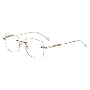 Nuevas gafas de lectura sin montura de metal con lentes anti luz azul para mujer, diseño de flujo de agua, fabricadas en Taizhou, parte 209 - Product Image 2