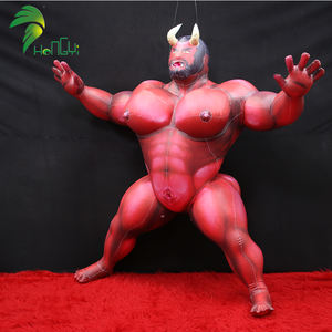 Dessin animé Muscle Man fitness figure PVC modèle jouet poupée <span class=keywords><strong>gonflable</strong></span> Cornu mal <span class=keywords><strong>homme</strong></span> <span class=keywords><strong>gonflable</strong></span> diable pour l'affichage - Product Image 6