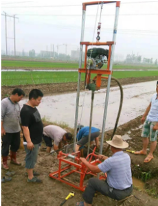 เครื่องเจาะบ่อน้ำขนาดเล็กแบบเคลื่อนที่ได้ 150 เมตร สำหรับคนเดียว - Product Image 5