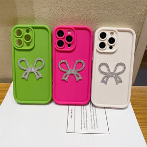 เคสโทรศัพท์กันกระแทกแบบใหม่ หรูหรา ประดับกลิตเตอร์ ลายโบว์เพชร สำหรับ Vivo Y78 Y02 Y17S Y36 Y16 Y51 Y39 V25 V50 - Product Image 1