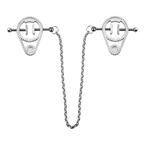 Pinzas para Pezones QKKQ con Forma de Engranaje, Accesorios de Bondage BDSM, Bloqueo de Senos, Pinzas para Pezones de Acero Inoxidable, Juguetes Sexuales para Parejas - Product Image 2