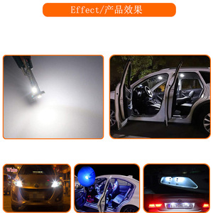 ไฟ LED ประดับภายในรถแบบไม่มีขั้ว T10 LED <span class=keywords><strong>168</strong></span> 7020 3SMD 194 LED แบบ W5W - Product Image 5