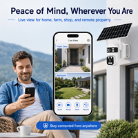 Kamera CCTV PTZ Solar 6MP Lensa Ganda untuk Luar Ruangan dengan Deteksi Manusia AI, Penglihatan Malam Berwarna Penuh, dan Audio Dua Arah untuk Penggunaan Luar Ruangan