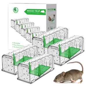 Perangkap tikus kualitas tinggi manusiawi OEM & ODM rodent zapper plastik anti-racun tutup ember geser perangkap tikus untuk tikus kecil