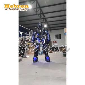 Costume de robot LED, tenue de pole dance, vêtements de rave, bandes lumineuses LED, échasses et costumes de clowns - Product Image 1