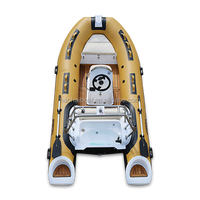 Offre Spéciale CE (12.8ft) 390cm rigide Coque En Fiber De Verre Gonflable Utilisé Bateaux De Pêche à vendre