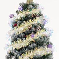 Ruban magique coloré en plastique irisé pour décoration de Noël, vente en gros par les fabricants chinois