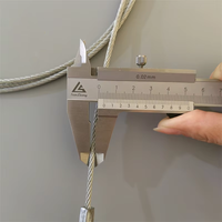 Câble d'ascenseur pour porte de palier, diamètre 3 mm, longueur 1350 mm, tige filetée 6 mm, pièces de rechange pour ascenseur