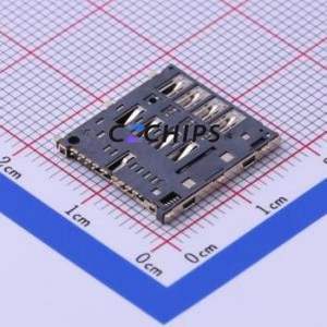 SMO-1507-P8 SIM Card Connector SMD Connector Self-Return Type Micro SIM Card Card Holder 1.56mm - Product Image 2