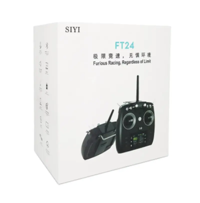 Передатчик радиосистемы SIYI FT24, пульт дистанционного управления с телеметрическим мини-приемником, поддержка нескольких моделей, 2,4 ГГц, 15 км