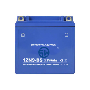 แบตเตอรี่รถจักรยานยนต์12N9-BS shangwei 12V 9Ah แบตเตอรี่ตะกั่วกรด VRLA - Product Image 1