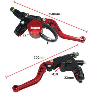 Pompe de frein hydraulique supérieure et pompe de débrayage en alliage d'aluminium coloré usiné CNC, avec support de poignée, pièces CNC, supports CNC pour moto - Product Image 3