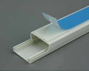 Canalina Portacavi in <span class=keywords><strong>PVC</strong></span> Bianco Solido con Adesivo Integrato - Product Image 3