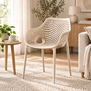 Chaise en rotin synthétique résistante aux intempéries, facile à nettoyer, idéale pour la maison, le patio, l'appartement, le salon, la salle à manger - Vente en gros usine - Product Image 6