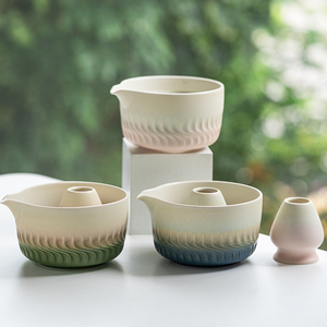 Service à thé en céramique de la dynastie Song résistant à la chaleur avec un design <span class=keywords><strong>japonais</strong></span>, origine Dehua, bol à matcha de niveau débutant pour la cérémonie du thé - Product Image 4