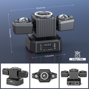 Đèn sân khấu hiệu ứng laser tia sáng RGBW LED mới, điều khiển từ xa, điều khiển bằng âm thanh, quả cầu ma thuật xoay, dành cho sự kiện, biểu diễn, tiệc tùng, DJ - Product Image 6
