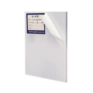 Toitures de serre anti-UV extérieures incassables en polycarbonate solide, panneaux en plastique PC - Product Image 4