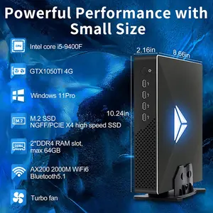 Mini Gaming Pc - I9-9900T 2.1Ghz Tot 4.4Ghz-Rtx 2060S 1 X Hdmi 2.0 + 1 X Mini-Dp + 1 * DVI-D Max 64Gb Ram, 2Tb Ssd Nvme
