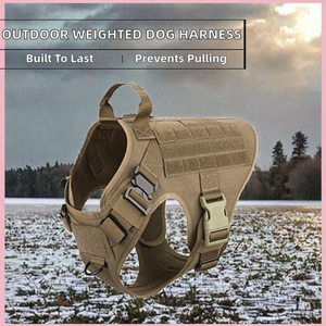 Wholesale Padded Nylon Solid Outdoor <strong>Weighted</strong> <strong>Dog</strong> Harness <strong>Vest</strong> No Pull Heavy Duty Training Harness for Medium/Large <strong>Dogs</strong> - Product Image 5