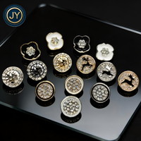 Fábrica de Botones Metálicos Jin Yu, Botones Personalizados con Logotipo y Patrón de Marca, de Aleación de Zinc para Camisas de Hombre y Mujer, Lavables y Ecológicos