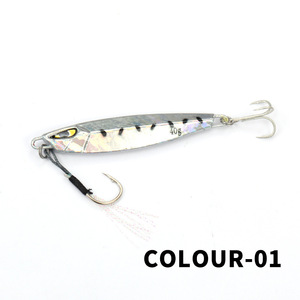 Leurre de pêche <span class=keywords><strong>Daiwa</strong></span> Samurai en acier inoxydable pour jigging - 20g 7.5cm PH Rose Iwashi, leurre dur coulant avec hameçons pour saumon et poisson-chat - Product Image 6