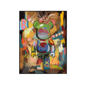 Peinture au spray pop <span class=keywords><strong>art</strong></span> graffiti moderne populaire sur panneau en porcelaine cristalline encadré avec encre écologique, taille personnalisée, décoration - Product Image 5