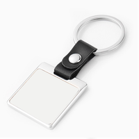 Llavero Ovalado de Cuero PU con Marco Metálico para Sublimación de Fotos Personalizadas, Anillo para Llaves, Colgante para Coche/Bolso, Regalo de Recuerdo