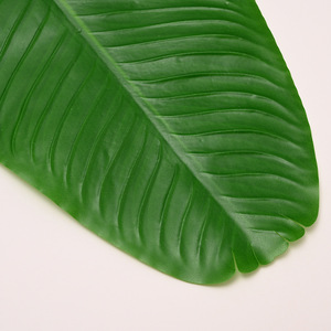 Feuilles de banane tropicales artificielles fête hawaïenne Jungle plage thème décorations pour tapis de Table accessoires de décoration - Product Image 4