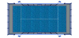 Terrain de paddle-tennis de haute qualité, terrain de padel à prix abordable, terrain de tennis panoramique extérieur, design facile à installer - Product Image 2