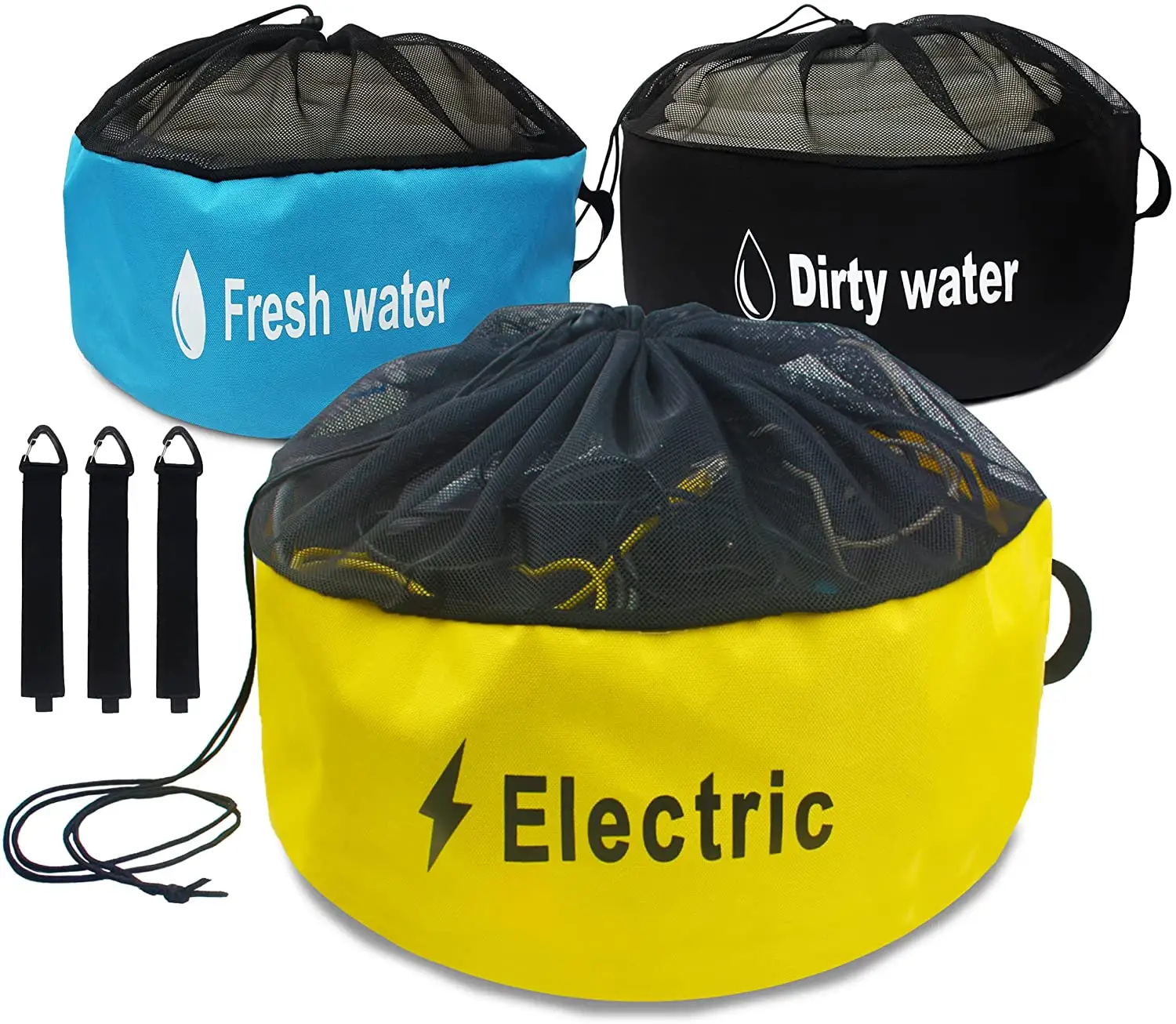 Bsci Factory Direct Waterproof Rv Equipment Drawstring Storage Bag Utility Bag Different Colors Fresh Water Hoses Organizer Bag