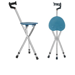<b>Adjustable</b> Aluminum Alloy Walking Stick <b>Stool</b> Tripod Senior Walking Aid Rehabilitation Multifunctional - Product Image 1